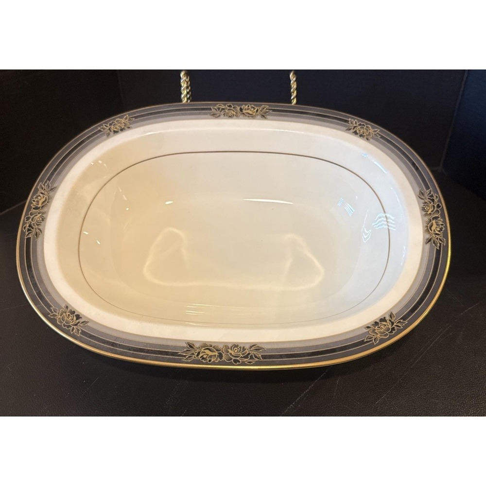 Noritake Spell Binder Oval Vegetable Serving Bowl #9733 Bone China Japan Vintage